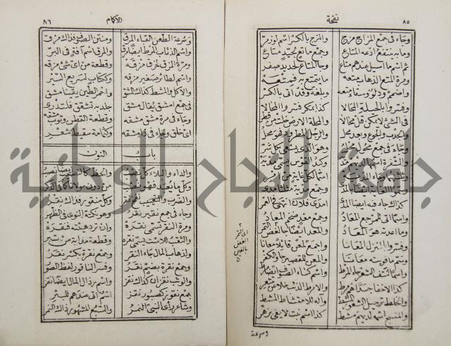 نفحة الأكمام في مثلث الكلام