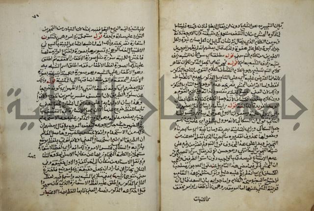 حواشي على عصام الاستعارات