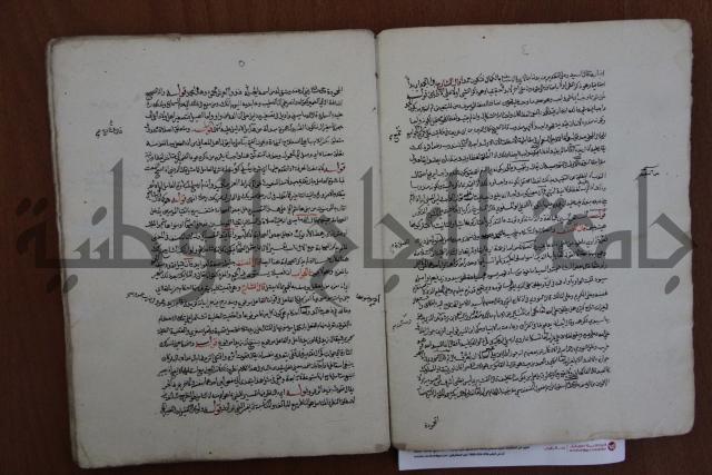 حاشية احمد الزرقاني المعروف بابن فجلة على القواعد وشرحها  