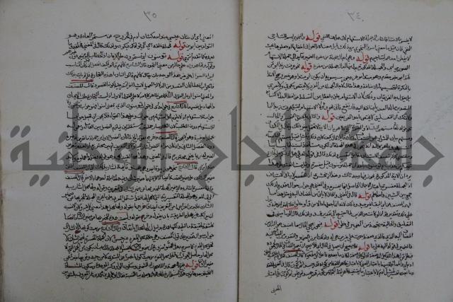حاشية احمد الزرقاني المعروف بابن فجلة على القواعد وشرحها  
