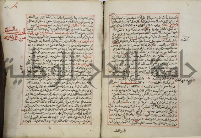 كتاب الفتوحات الالهية بشرح الاربعين النووية 