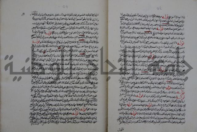 حاشية احمد الزرقاني المعروف بابن فجلة على القواعد وشرحها  