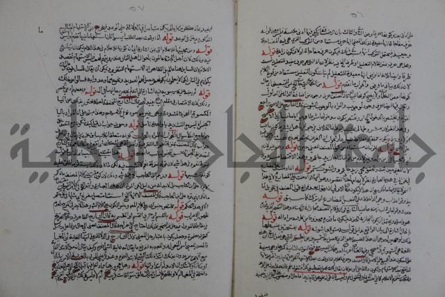 حاشية احمد الزرقاني المعروف بابن فجلة على القواعد وشرحها  