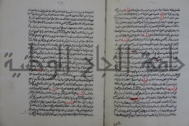حاشية احمد الزرقاني المعروف بابن فجلة على القواعد وشرحها  