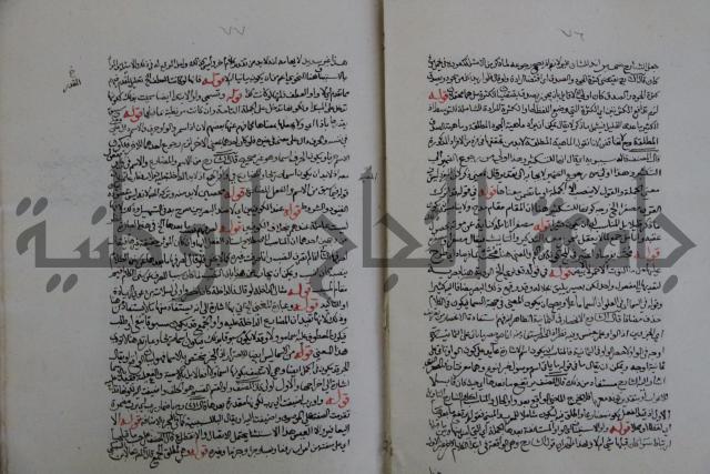 حاشية احمد الزرقاني المعروف بابن فجلة على القواعد وشرحها  