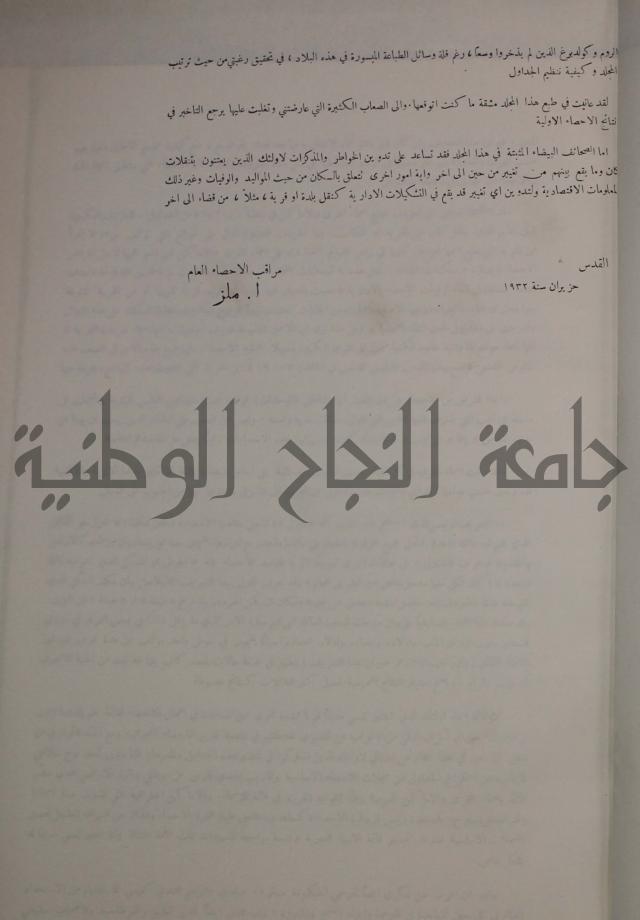 census of palestine احصاء نفوس لسطين لسنة 1931