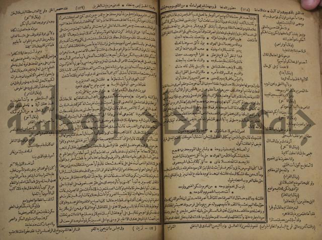 كتاب الاصول الوافية الموسومة بانوار الربيع في الصرف والنحو المعاني والبيان والبديع