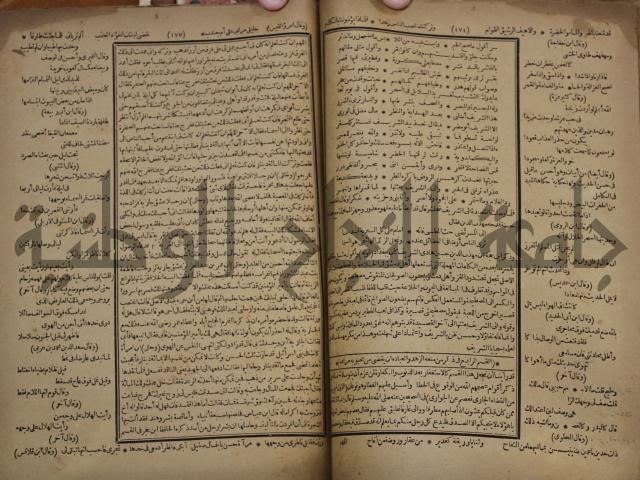 كتاب الاصول الوافية الموسومة بانوار الربيع في الصرف والنحو المعاني والبيان والبديع