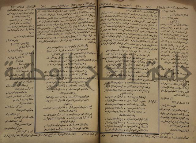 كتاب الاصول الوافية الموسومة بانوار الربيع في الصرف والنحو المعاني والبيان والبديع