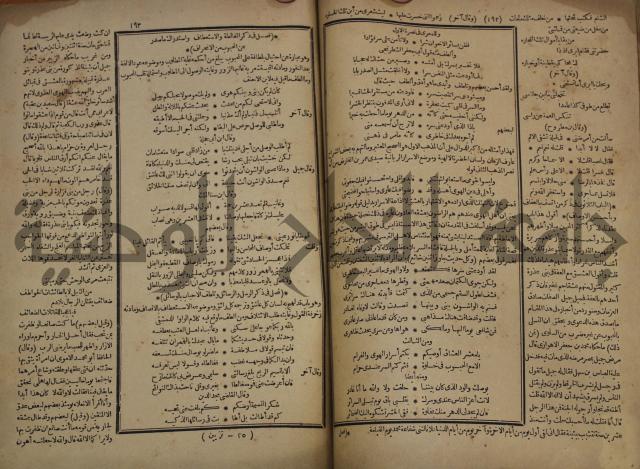 كتاب الاصول الوافية الموسومة بانوار الربيع في الصرف والنحو المعاني والبيان والبديع