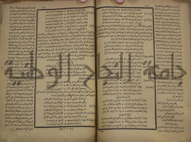 كتاب الاصول الوافية الموسومة بانوار الربيع في الصرف والنحو المعاني والبيان والبديع