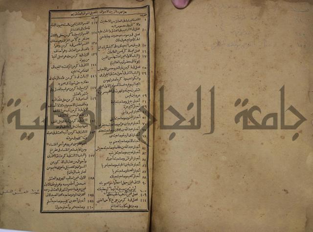 كتاب الاصول الوافية الموسومة بانوار الربيع في الصرف والنحو المعاني والبيان والبديع