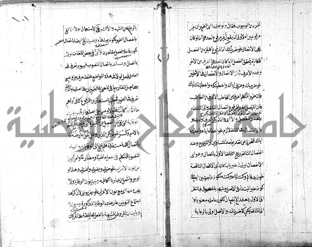 مخطوط امتحان الاذكياء = كتاب شرح مختصر البيضاوي = شرح لب الالباب في علم الإعراب