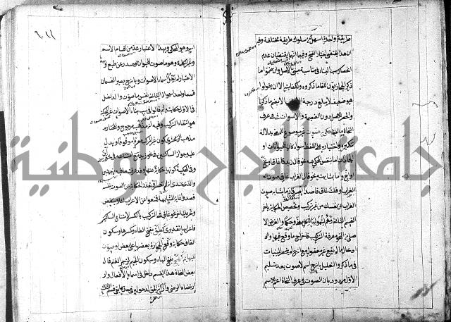 مخطوط امتحان الاذكياء = كتاب شرح مختصر البيضاوي = شرح لب الالباب في علم الإعراب