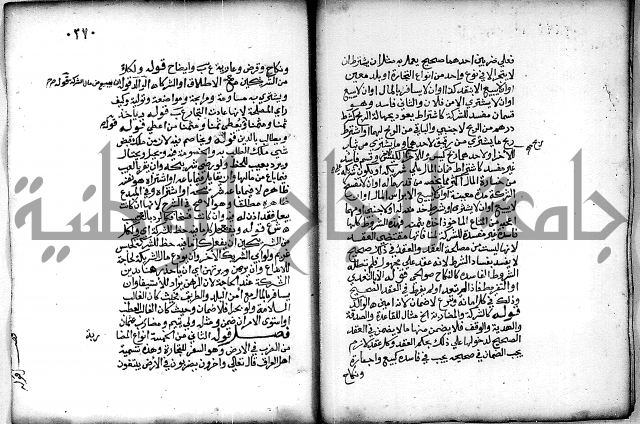 فقة من مخطوطات مسجد الحاج نمر النابلسي 