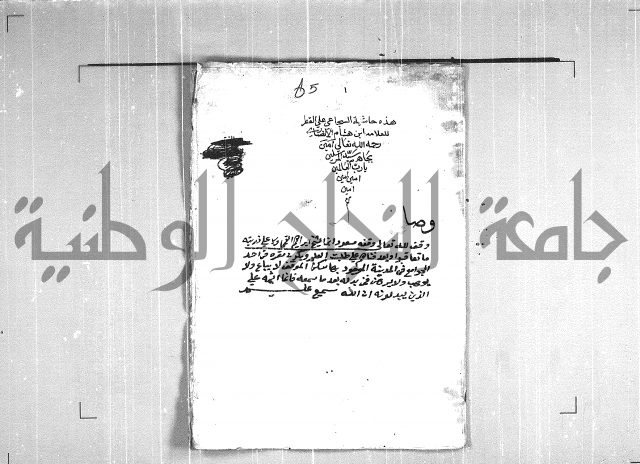 حاشية السجاعي على شرح قطر الندى وبل الصدى لابن هشام