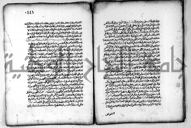 فقة من مخطوطات مسجد الحاج نمر النابلسي 