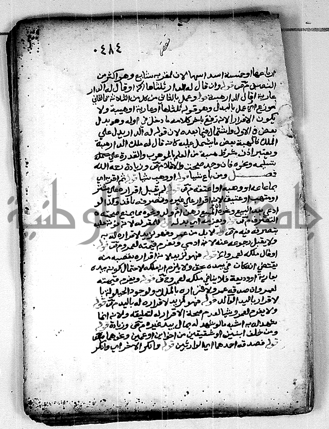 فقة من مخطوطات مسجد الحاج نمر النابلسي 