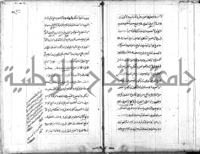 مخطوط امتحان الاذكياء = كتاب شرح مختصر البيضاوي = شرح لب الالباب في علم الإعراب