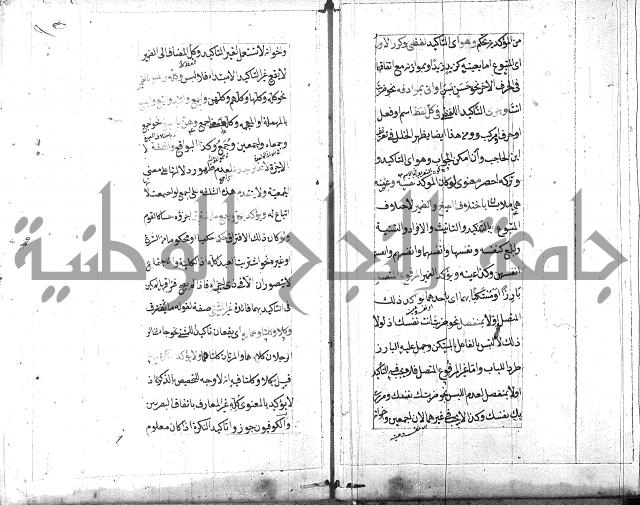مخطوط امتحان الاذكياء = كتاب شرح مختصر البيضاوي = شرح لب الالباب في علم الإعراب